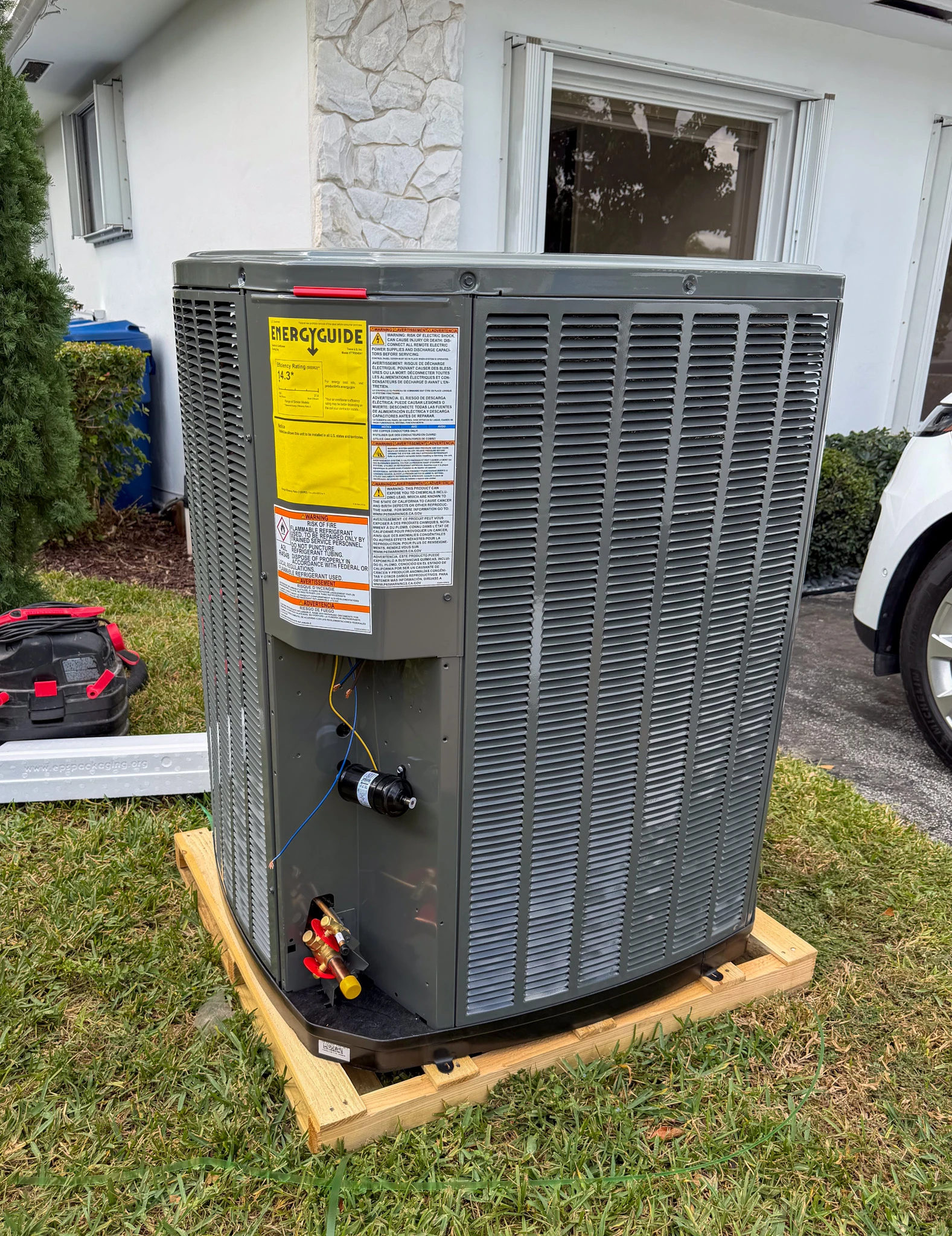 AC unit outside during air conditioner repair Coral Springs FL
