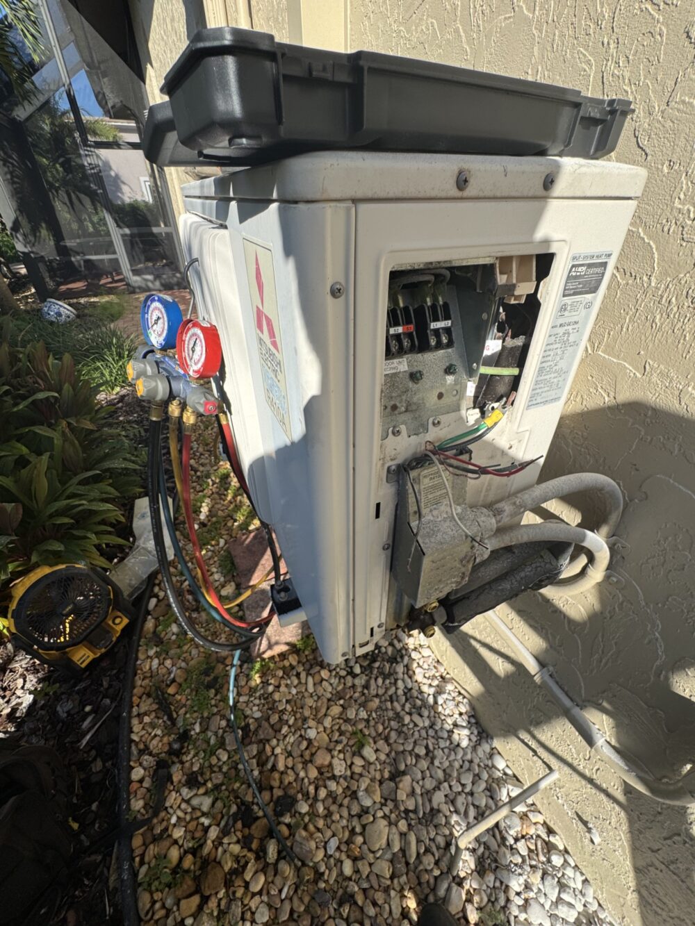 Ac unit during HVAC service Coral Springs FL