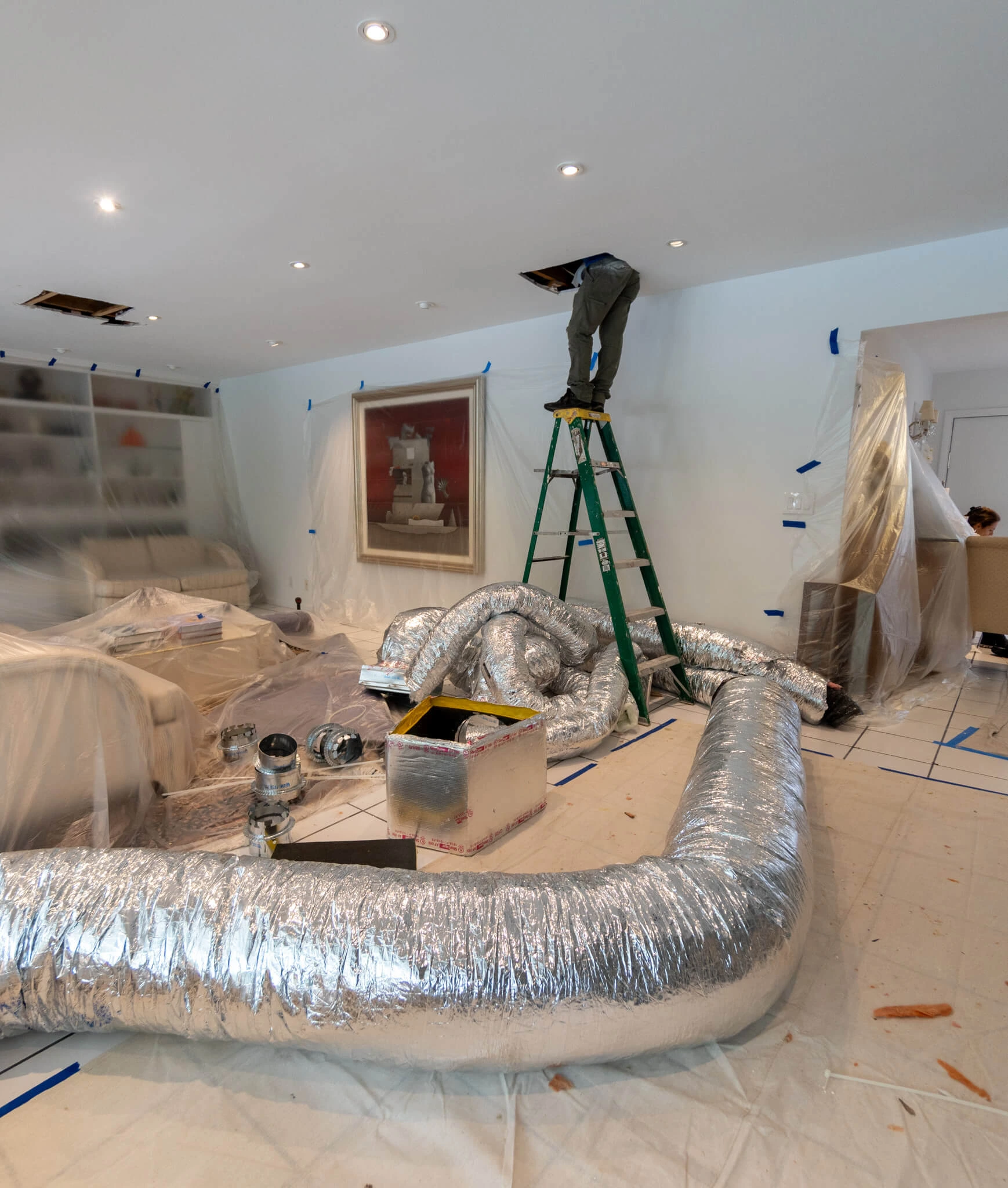 Brisk Air experts doing AC installation Coral Springs